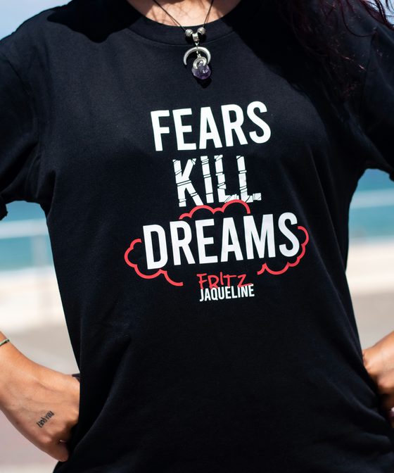 Fan wearing a t-shirt they designed themselves