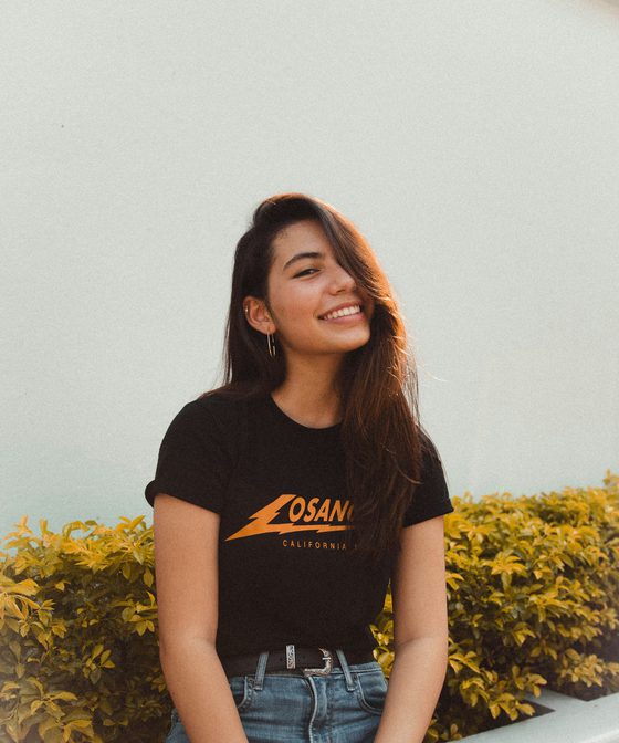 Fan wearing a t-shirt they designed themselves